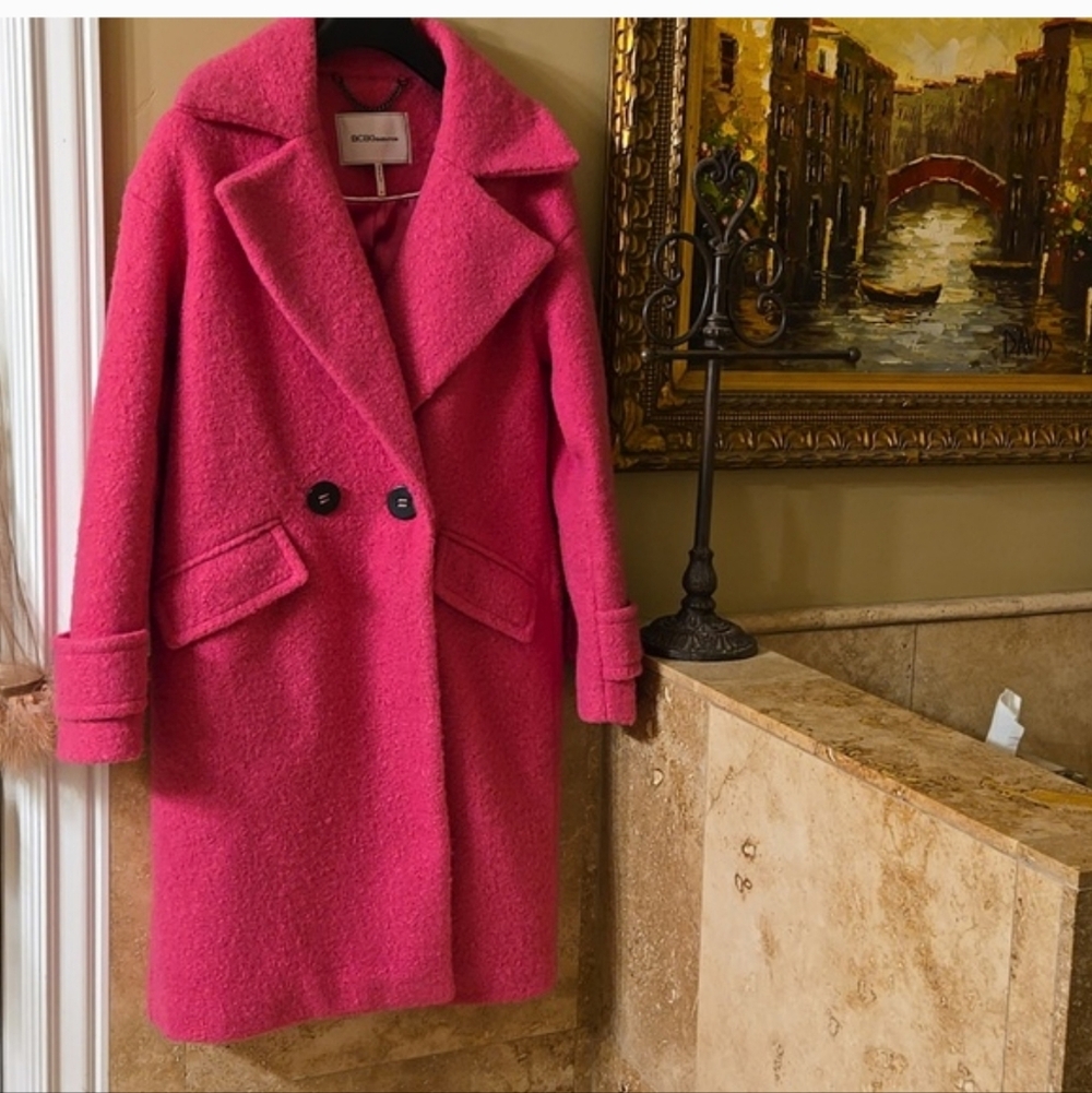 Bcbggeneration Fuchsia Coat Size XS